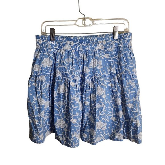 Vineyard Vines By Shep & Ian Blue White Cotton Sea Turtle Full Skirt Size S - Picture 2 of 4